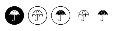 Şemsiye simgesi vektörü. şemsiye işareti ve sembol