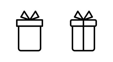 Uygulamalar ve web siteleri için hediye simgesi. Hediye işareti ve sembol. doğum günü hediyesi