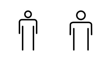 Uygulamalar ve web siteleri için insan simgesi. Erkek işareti ve sembol. insan sembolü