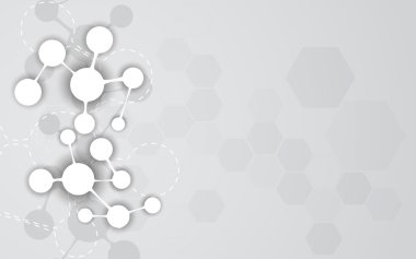 Bilim kavramı moleküler tasarım arka plan