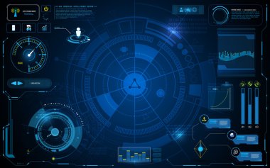 Hud arabirimi teknoloji bilgisayar iletişim 