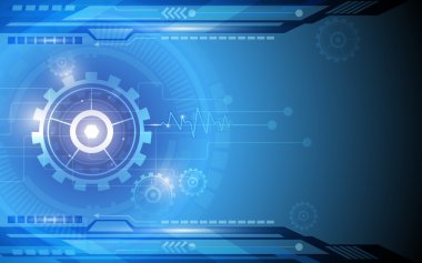 Arka plan dişli Teknoloji İnovasyon kavramı