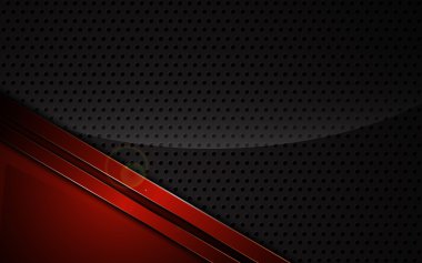 Soyut metalik kırmızı çerçeve 