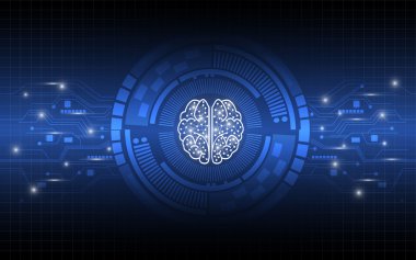 Yaratıcı beyin çalışma dijital kavramı 