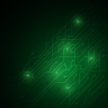 Yeşil devre dijital teknoloji doku 