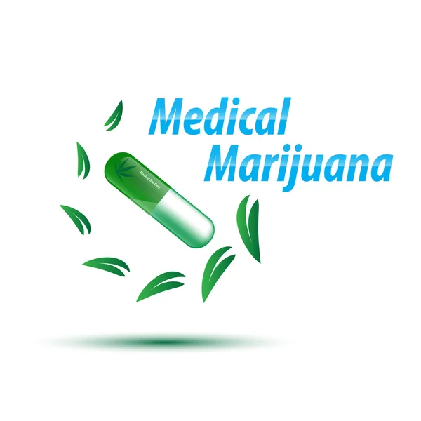 Koncepcja marihuany medycznej — Wektor stockowy