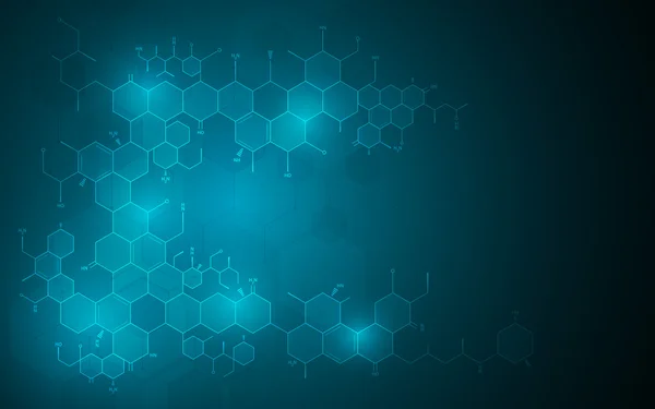 Molekulare Chemie Wissenschaft Technologie Innovation — Stockvektor