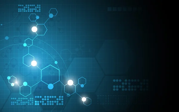 Vector wetenschap innovatie concept abstracte achtergrond — Stockvector