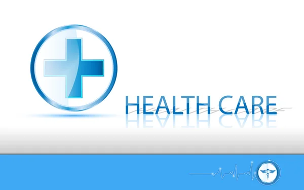Logo egészségügy és gyógyszertári koncepció — Stock Vector