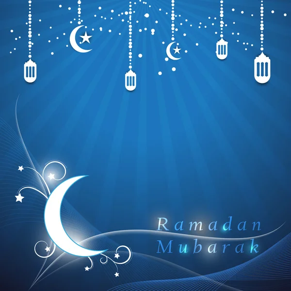 Ramadan Mubarak sfondo — Vettoriale Stock