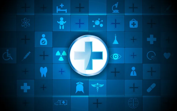 Logos de atención médica e iconos médicos — Vector de stock
