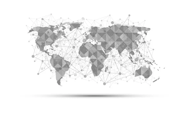 Pojęcie nauki mapę świata — Wektor stockowy