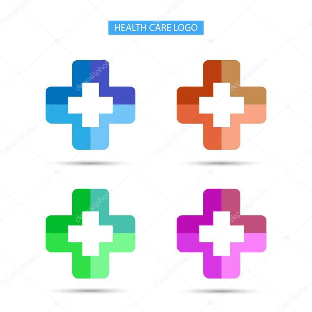 Vector logos health care hospital design