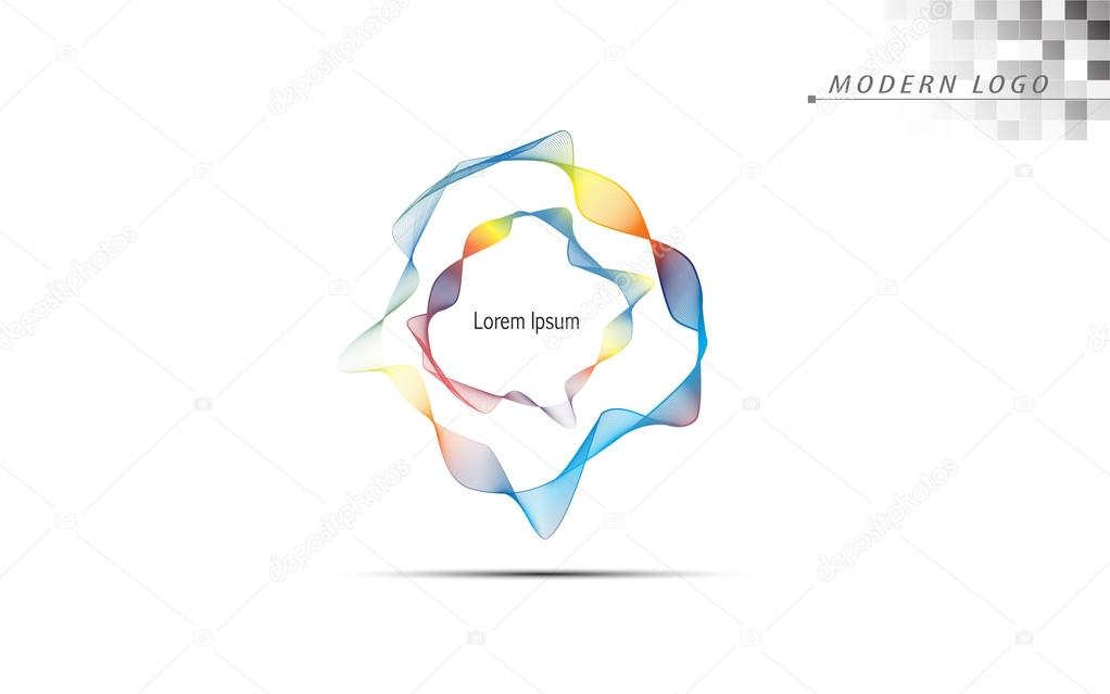 Abstract modern colorful logo icon