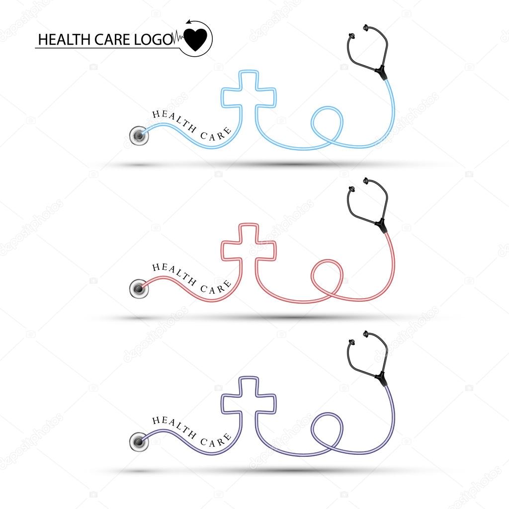 Set of health care logos