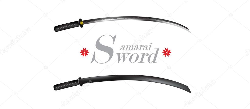 Samurai swords warrior design 