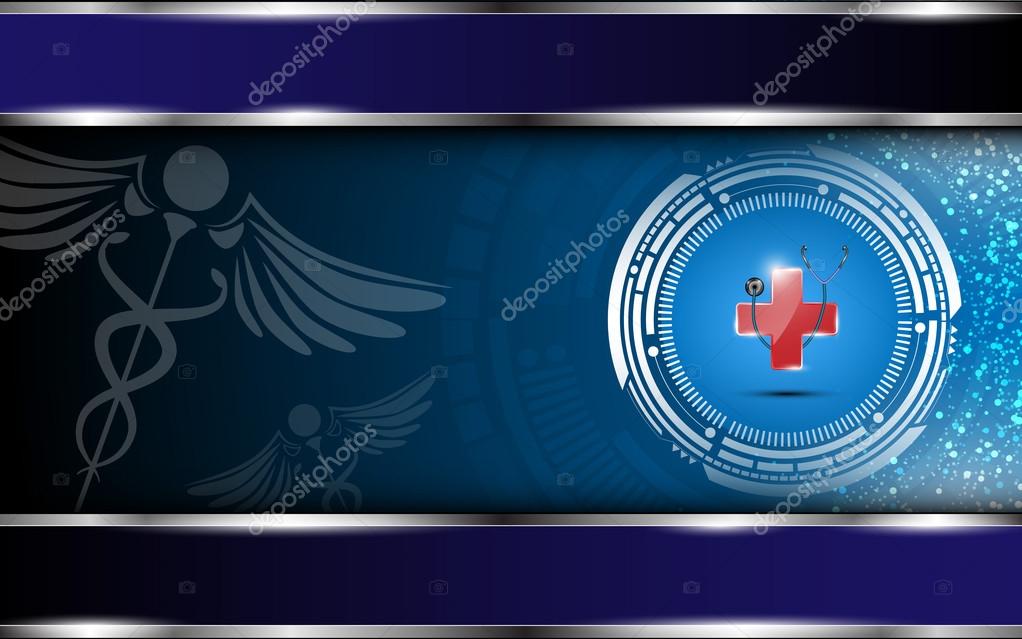 Medical and hospital logo abstract background