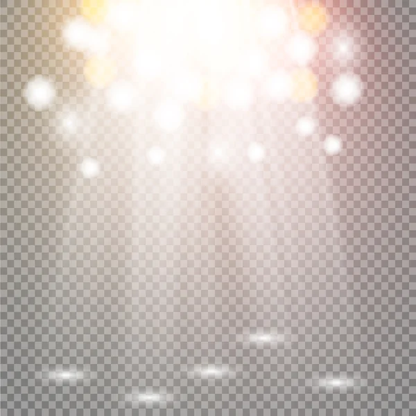 Sahne ışıkları sahne ışık efektleri. Vektör çizim