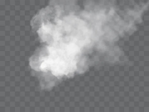 Transparenter Spezialeffekt sticht bei Nebel oder Rauch hervor — Stockvektor