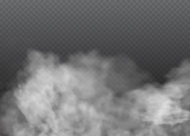 Sis veya duman izole edilmiş şeffaf özel efekt