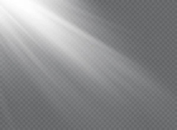矢量透明太阳光特殊透镜闪光效果 — 图库矢量图片