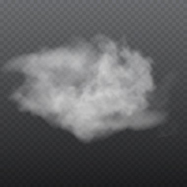 Sis veya duman izole edilmiş şeffaf özel efekt