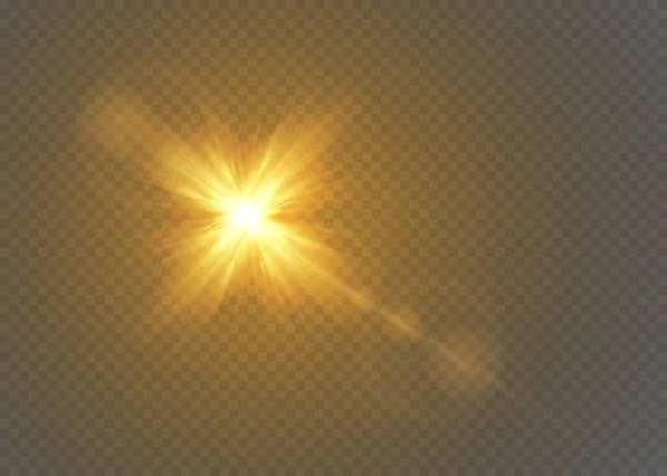 Luz Solar Translúcida Diseño Especial Efecto Luz Desenfoque Vectorial Luz — Archivo Imágenes Vectoriales