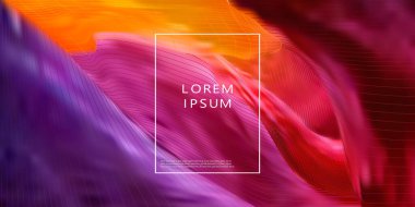 Renkli geometrik arka plan. Sıvı form kompozisyonu. Vektör EPS10