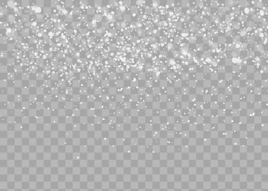 Düşen Kar Kaplaması Arkaplanı. Kar yağışı, Kış Noel Arkaplanı. Vektör İllüstrasyonu.