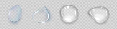 Yağmur damlaları su veya buhar üzerinde şeffaf arka plan izole duş. Gerçekçi saf damlacıkları Özet. Vektör açık buharı su kabarcıkları pencere cam yüzeyi tasarımınız için.