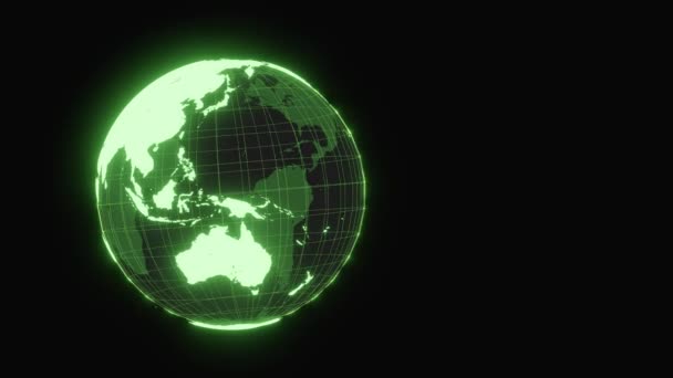 Uhd Dünya Fütüristik Kablo Çerçeve Animasyonu — Stok video