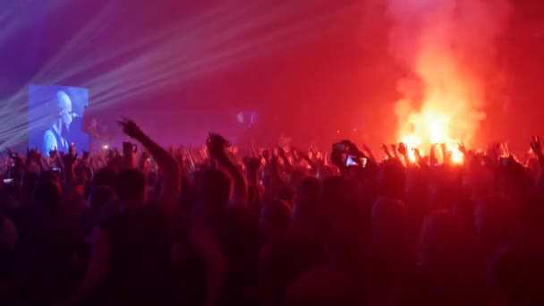 Artists Performing at the Concert Stock Footage