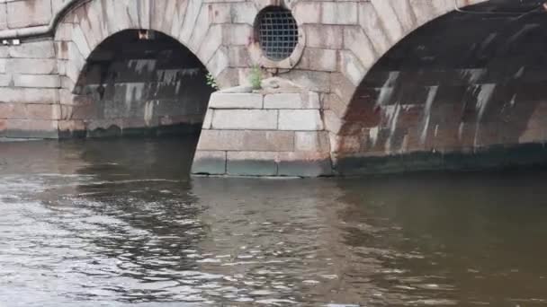 City Bridge Over Water — Stock Video