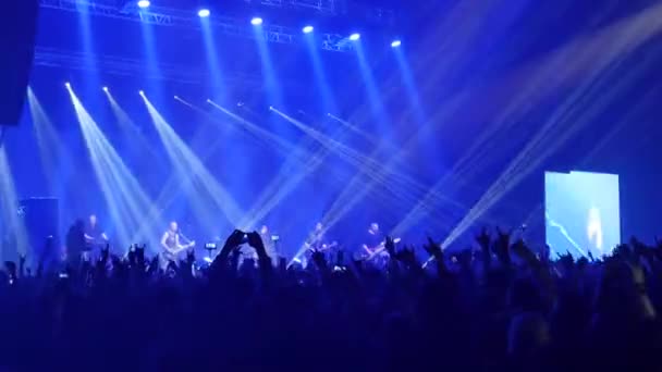 Künstler treten beim Konzert auf — Stockvideo