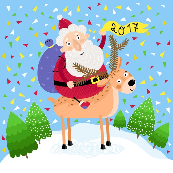 Ilustração de Natal 2017 —  Vetores de Stock