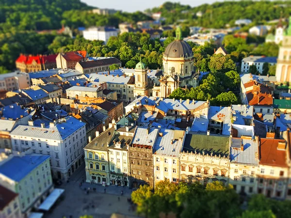 Eski şehrin Lviv
