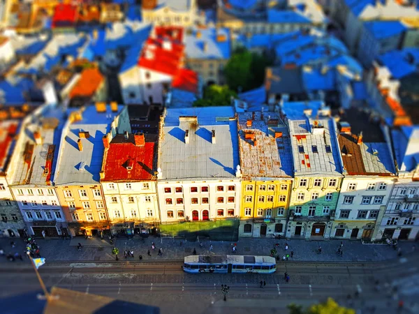 Eski şehrin Lviv