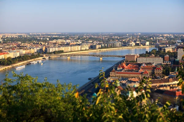 Vue sur le Danube à Budapest — Photo