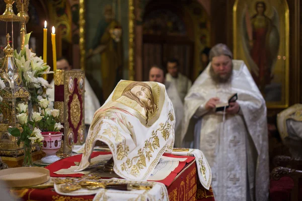 Der Altar der orthodoxen Kirche — Stockfoto