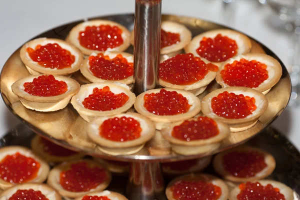 Cestas com caviar — Fotografia de Stock