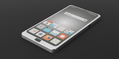 3D render akıllı telefon 