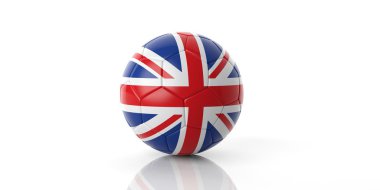 3D render İngiltere futbol futbol topu