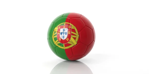 3d renderização de futebol Portugal bola de futebol — Fotografia de Stock