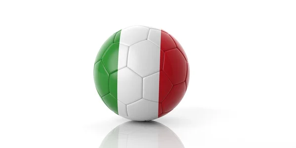 3D vykreslování Itálie fotbal fotbalový míč — Stock fotografie