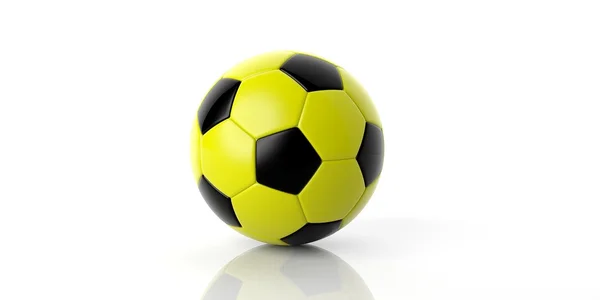 3d bola de futebol de renderização — Fotografia de Stock