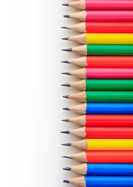 하얀 배경에 있는 연필 — 스톡 사진