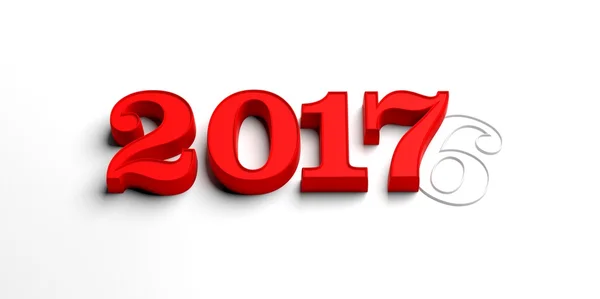 3d rendering 2017 number — Stock Photo, Image