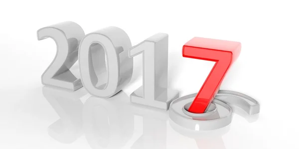 3d rendering 2017 number — Stock Photo, Image