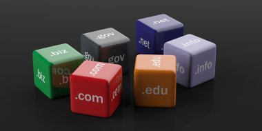 etki alanı adları ile 3D işleme küpler