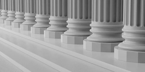 3d rendering marble pillars with steps — Stock Photo, Image